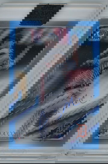 2021 Topps 70 Clearly Authentic Certified Autograph Issue Blue /25 Casey Mize