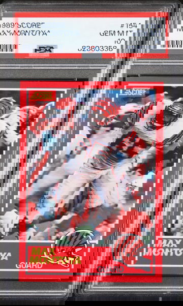 1989 Score Max Montoya #154 Cincinnati Bengals - PSA 10