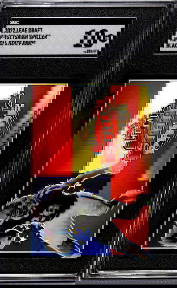 2022 Leaf Metal State Pride Black Isaiah Spiller #SP-IS1 SGC 10