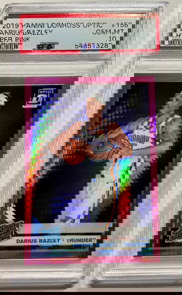 2019 Darius Bazley optic hyper pink rookie psa 10