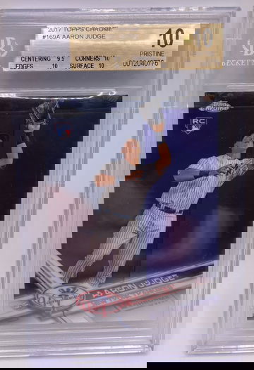 2017 Topps Chrome Aaron Judge BGS 10 Beckett