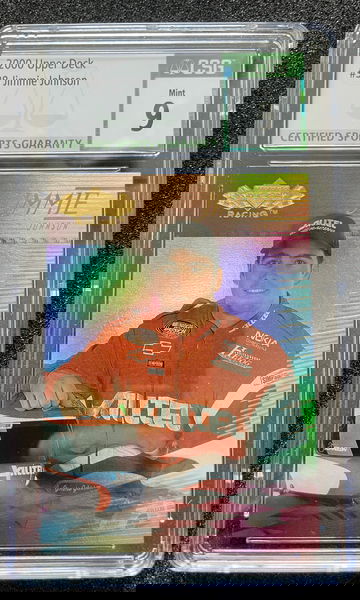 2000 Upper Deck Jimmie Johnson ROOKIE CARD #38 CSG 9 MINT GOAT