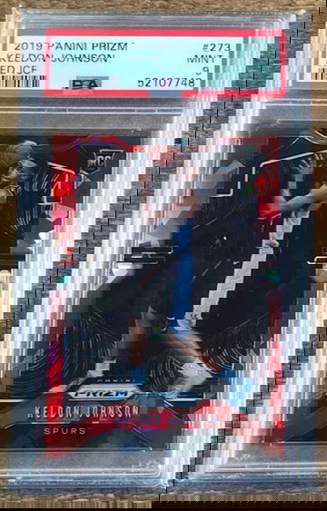 2019 Panini Prizm Keldon Johnson Red Ice PSA 9 Mint #273