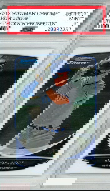 2013 BOWMAN CHROME DRAFT PICKS AND PROSPECTS AARON JUDGE #BDPP19 1ST RC PSA 9