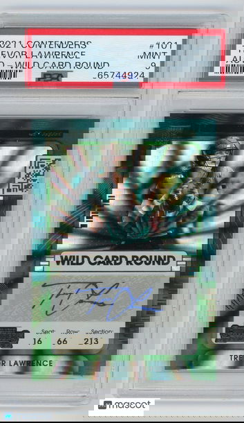 2021 Panini Contenders Trevor Lawrence #101 PSA 9