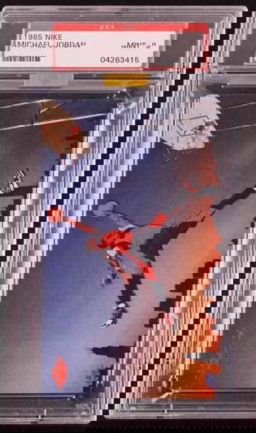 1985 Nike Promo Michael Jordan PSA 9 MBA Gold Diamond