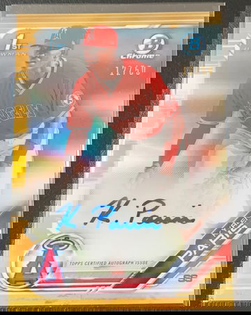 2019 Bowman Chrome Kyren Paris Gols Refractor Auto /50