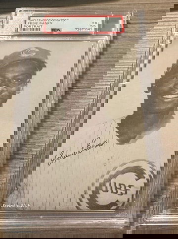 1947-1966 Exhibits Baseball ERNIE BANKS PSA 5.5 EX+