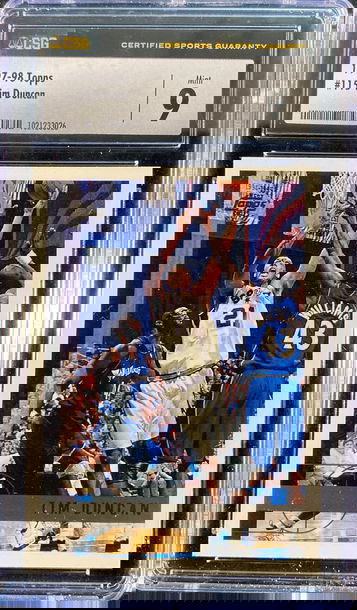 1997 Topps Tim Duncan #115 CSG 9 MINT