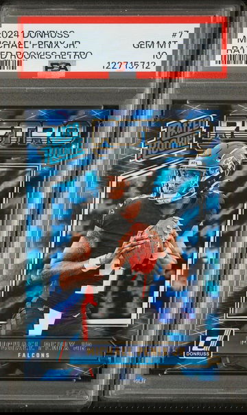 2024 Panini Donruss Rated Rookies Retro Michael Penix Jr. #7 RC PSA 10