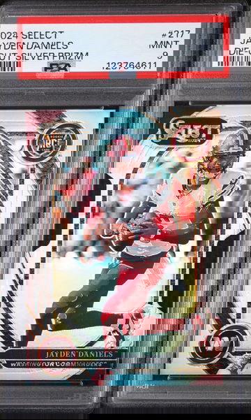2024 Panini Select Silver Die-Cut Jayden Daniels #217 PSA 9