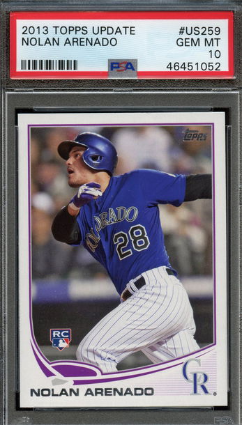 2013 Topps Update Nolan Arenado PSA 10 Rookie