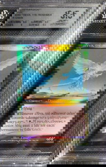 2000 MTG Magic The Gathering Invasion FOIL TREVA, THE RENEWER BGS 8.5 NM-MINT+