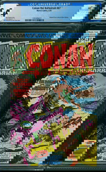 CONAN THE BARBARIAN #87, CGC 9.4 NM