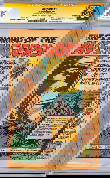 AVENGERS #1 CGC-SS *SIGNED STAN LEE* JACK KIRBY DICK AYERS ART *COVERLESS* 1963