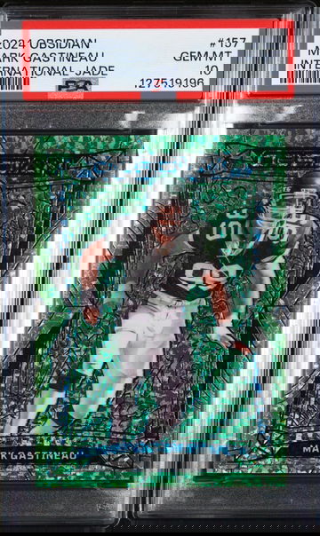 2024 Panini Obsidian International-Jade Mark Gastineau #157 /6 PSA 10