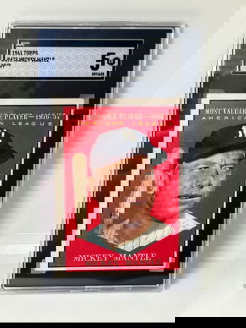 1961 Topps MVP Mickey Mantle SGC 5 #475