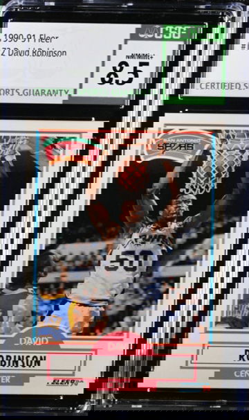 1990-91 Fleer 172 David Robinson CSG 8.5 NM/Mint+