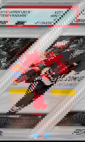 2015 Upper Deck Artemi Panarin Young Guns RC Rookie Card PSA 9 Mint