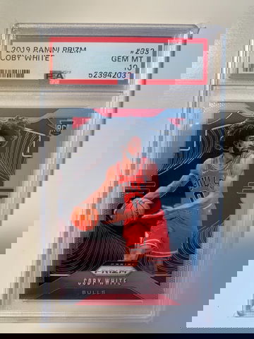 2019 Panini Prizm Coby White #253 Base RC Rookie PSA 10