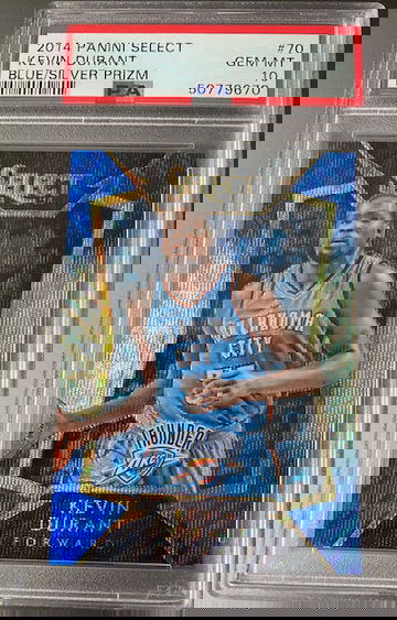 2014 Kevin Durant Panini Select Blue Silver Prizm #70  PSA 10 GEM MINT