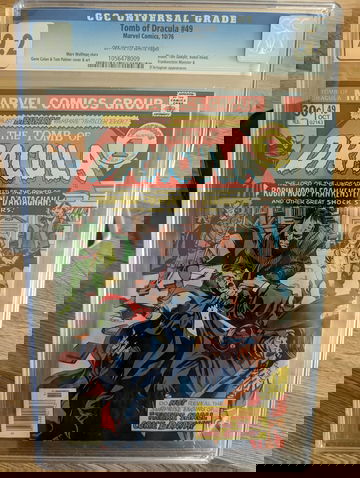 1976 Marvel Tomb Of Dracula #49 CGC 9.2 Marv Wolfman Blade Appearance