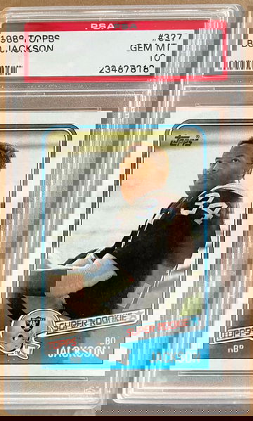 1988 Topps Super Rookie Bo Jackson RC PSA 10