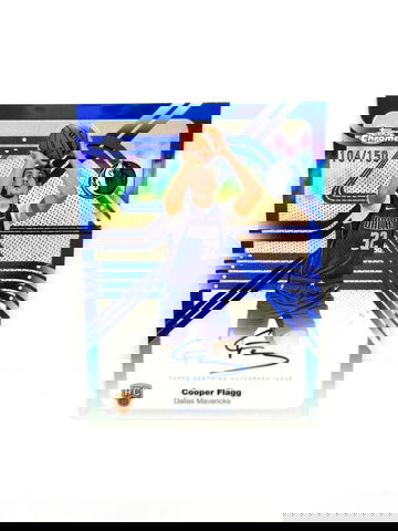 2025 Topps Chrome COOPER FLAGG Rookie Blue Refractor Auto /150