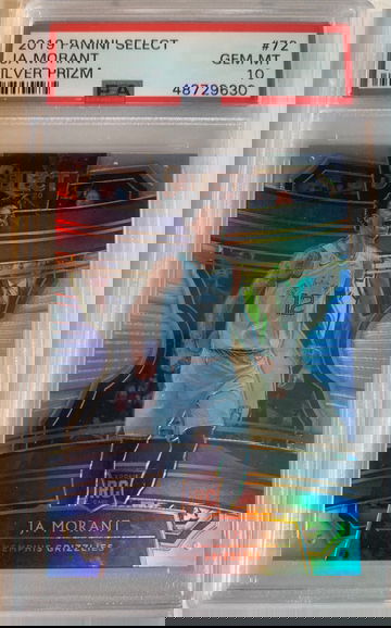 2019 Panini Select Ja Morant Silver Prizm PSA 10 GEM-MT