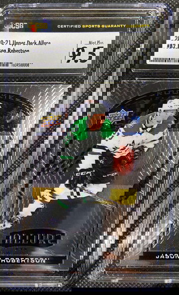 2020-21 Upper Deck Allure Jason Robertson CSG 9.5 Mint+