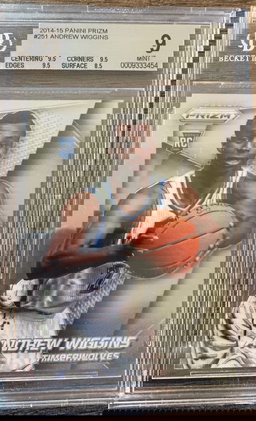2014-2015 Prizm Andrew Wiggins BGS 9