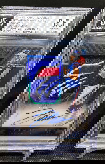 Josh Allen 2018 National Treasures Midnight RPA /20