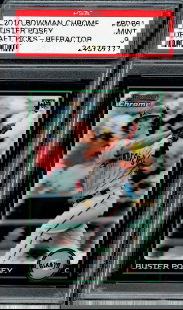 2010 Bowman Chrome Refractor BCP61 Buster Posey RC PSA 9  Pop Just 19 10 Higher