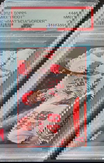 2012 Topps Mike Trout Blue Boarder 446 Psa 9