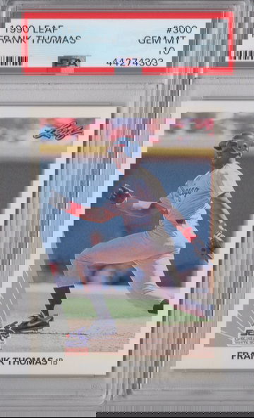 1990 Leaf Frank Thomas PSA 10