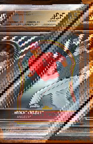 MIKE TROUT 2011 Topps Finest BGS 9.5 True Gem RC 94