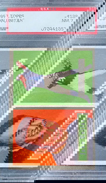 1957 Topps #138 John Unitas PSA 7 RC 