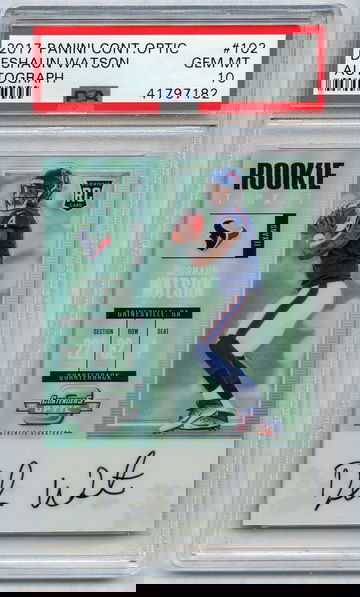 DESHAUN WATSON 2017 Contenders Optic Refractor #102 Rookie PSA 10 Auto Autograph