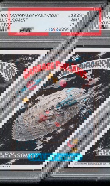 1987 GARBAGE PAIL KIDS STICKERS GPK HALEY COMET #286A PSA 7 