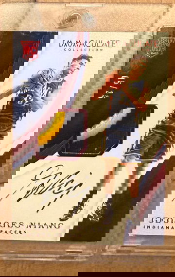 2016-17 Immaculate Collection Georges Niang Rookie Patch Auto RPA Red /25