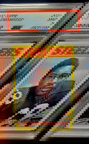 LC Greenwood rc 1972 topps psa 9 steelers HOF