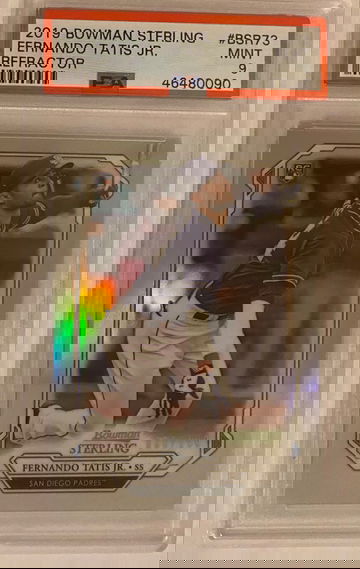 FERNANDO TATIS Jr. 2019 Bowman Sterling Refractor SP RC /199! PSA 9! Low pop!