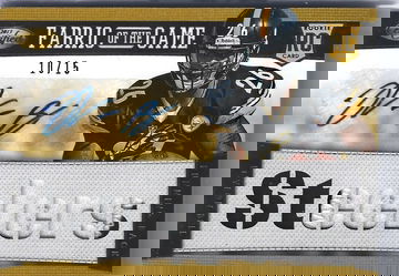 Le'VEON BELL 2013 CERTIFIED ROOKIE FABRIC OF THE GAME JERSEY AUTOGRAPH  #10/15