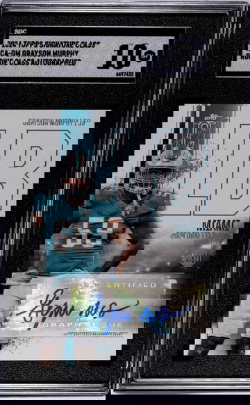 2024 Topps Signature Class #RCA-GM Grayson Murphy Rookie Class Auto. SGC 10