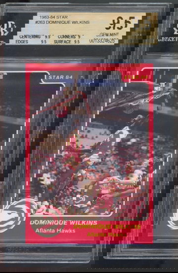 1983-84 Star #263 Dominique Wilkins Rookie Card BGS 9.5 Gem Mint