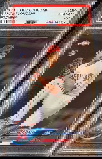 2018 Topps Chrome Shohei Ohtani Rookie Pitching PSA 10