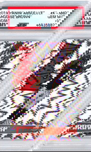 Marquise Brown 2019 Panini Absolute Kaboom PSA 10