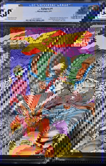 X-Force #1 CGC 8.0 1991 Rob Liefeld Wraparound cover Fabian Nicieza