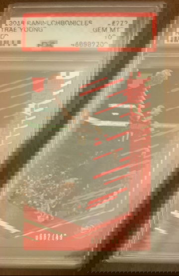 Trae Young 2018 Chronicles Elite RED 68/149 PSA 10