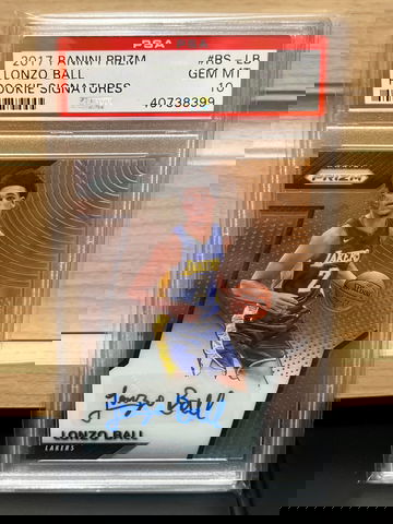 2017 Lonzo Ball auto PSA 10 rookie